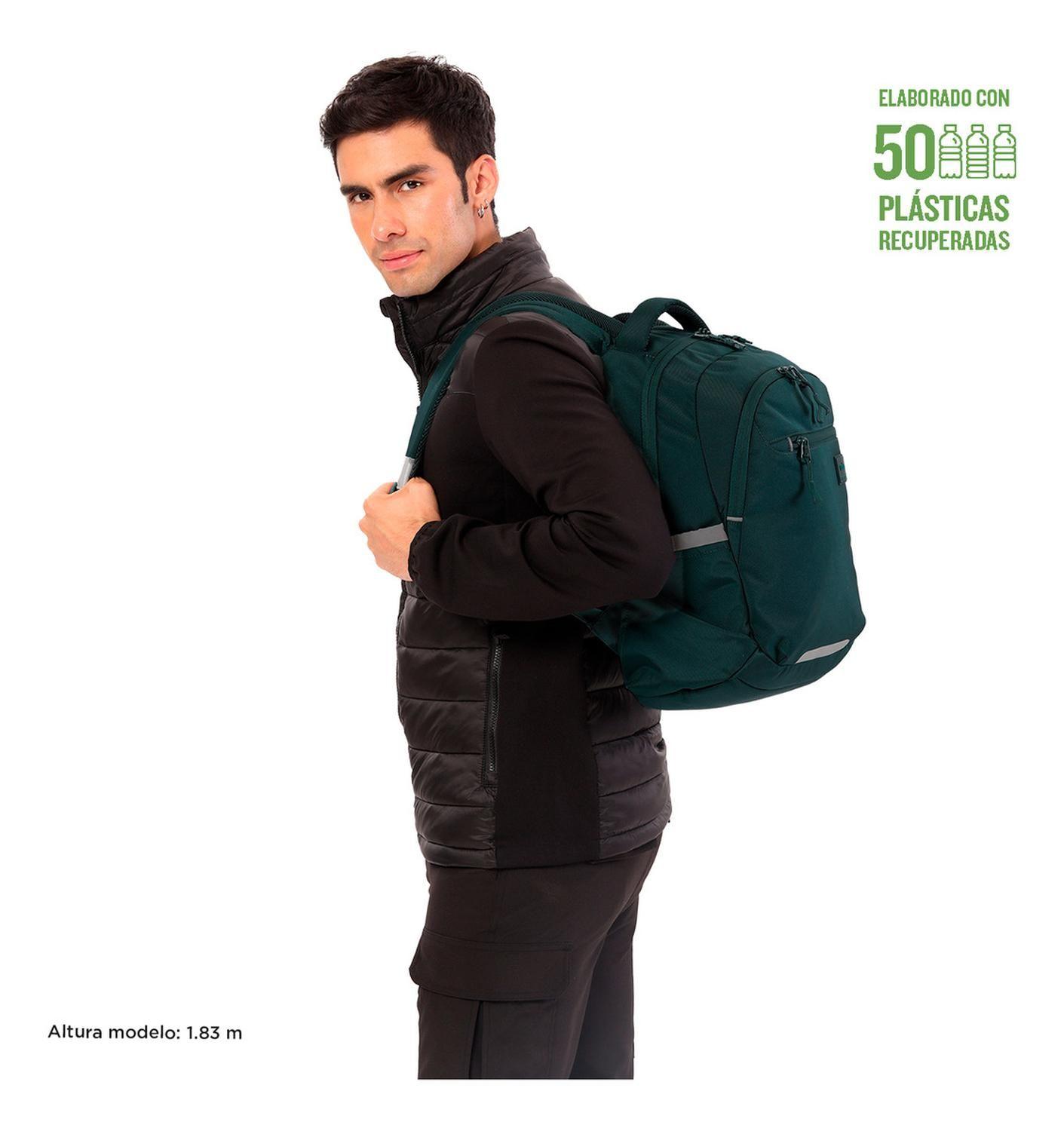 Mochila Ejecutiva Hombre Totto Misisipi Verde Bistro Green-1