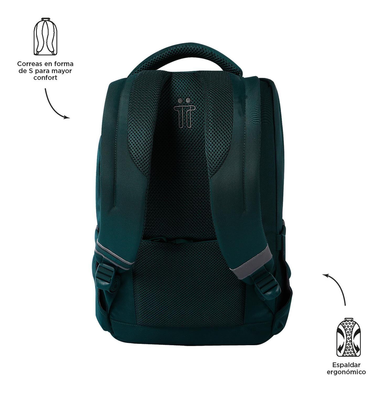 Mochila Ejecutiva Hombre Totto Misisipi Verde Bistro Green-3
