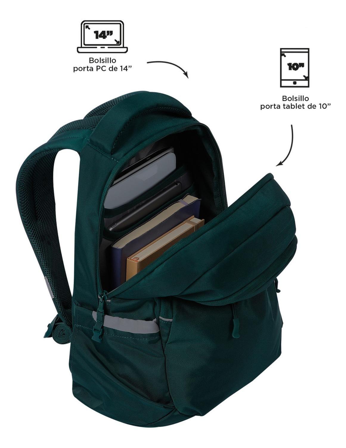 Mochila Ejecutiva Hombre Totto Misisipi Verde Bistro Green-4