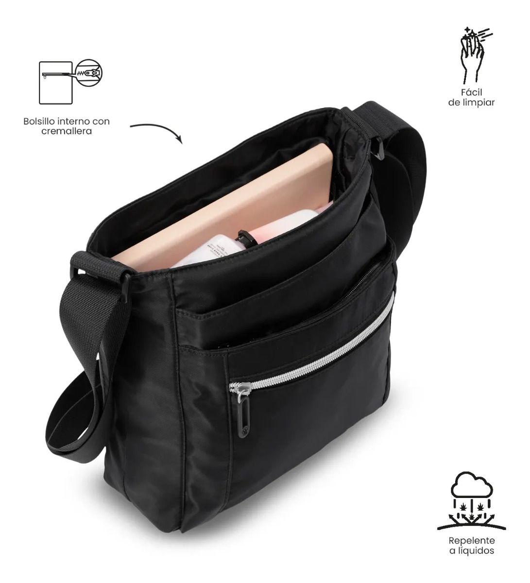 Bolso Para Mujer Supiori Tipo Crossbody Pequeño Negro-4