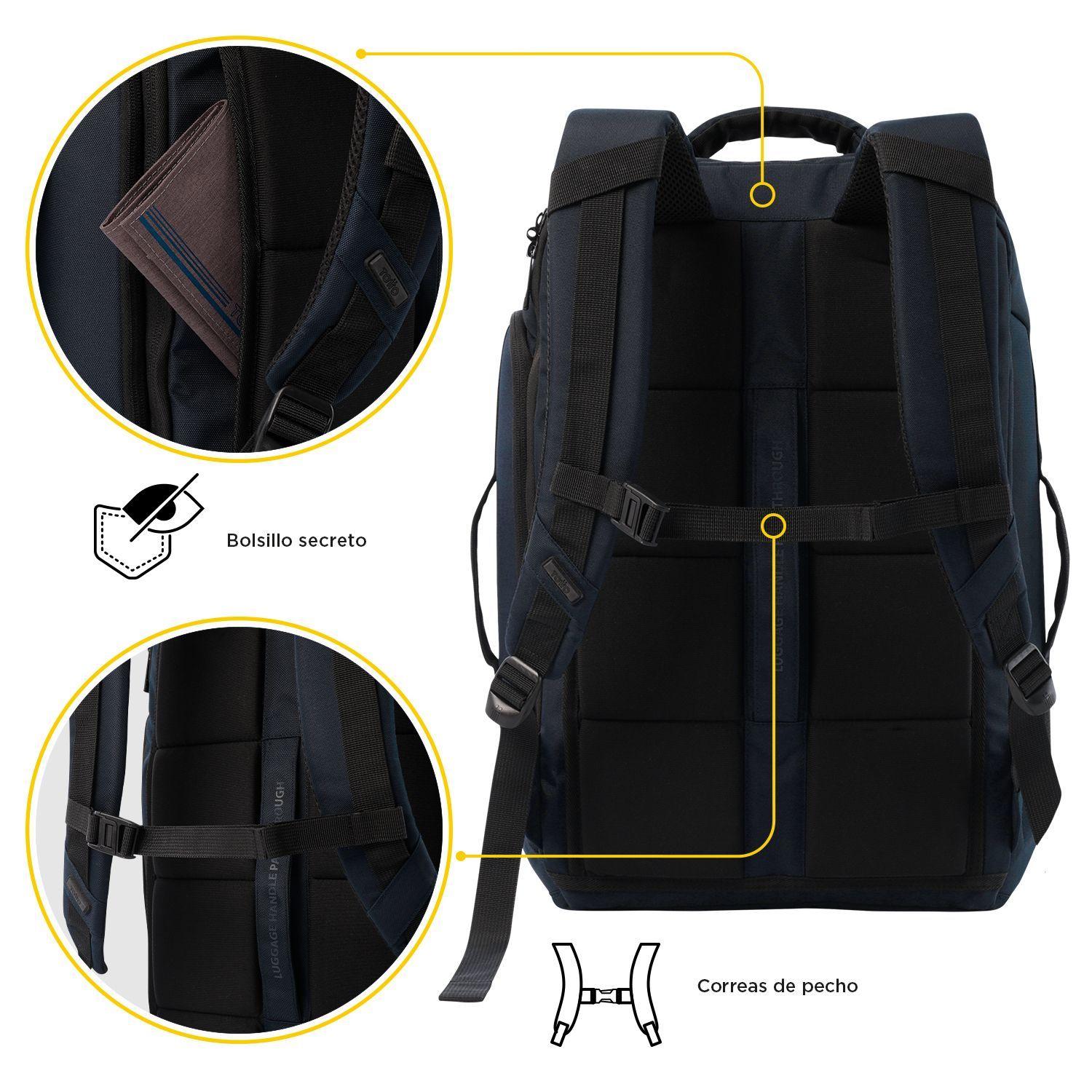 Mochila de Viaje Multiuso Convey 2.0 L Azul Totto-5