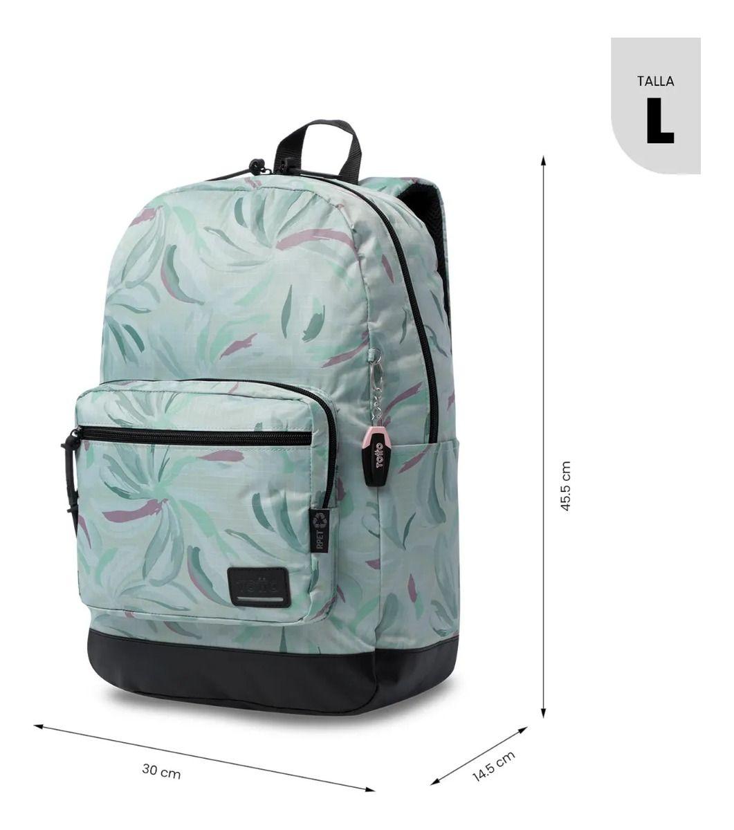 Mochila Universitario Tocax Porta Pc 14  Blanco Mujer-2