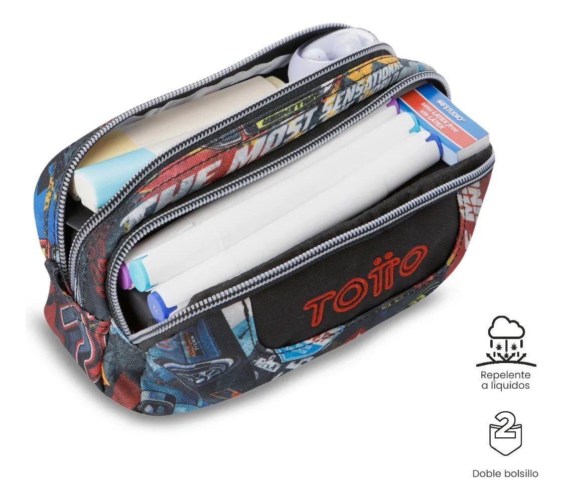 Estuche Escolar Pequeña Para Hombre Sobre Roja-4