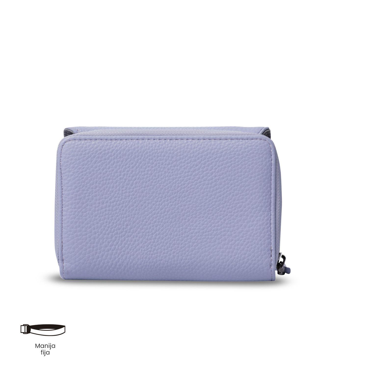 Billetera Totto Mujer Smooth Cri con RFID Blocker Morada-4