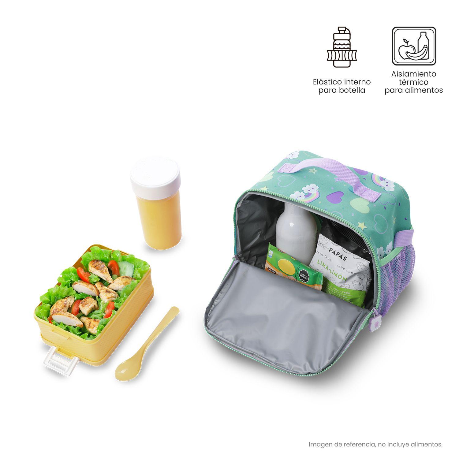 Lonchera Térmica Escolar Niña Little Magic Grande Azul Totto-2