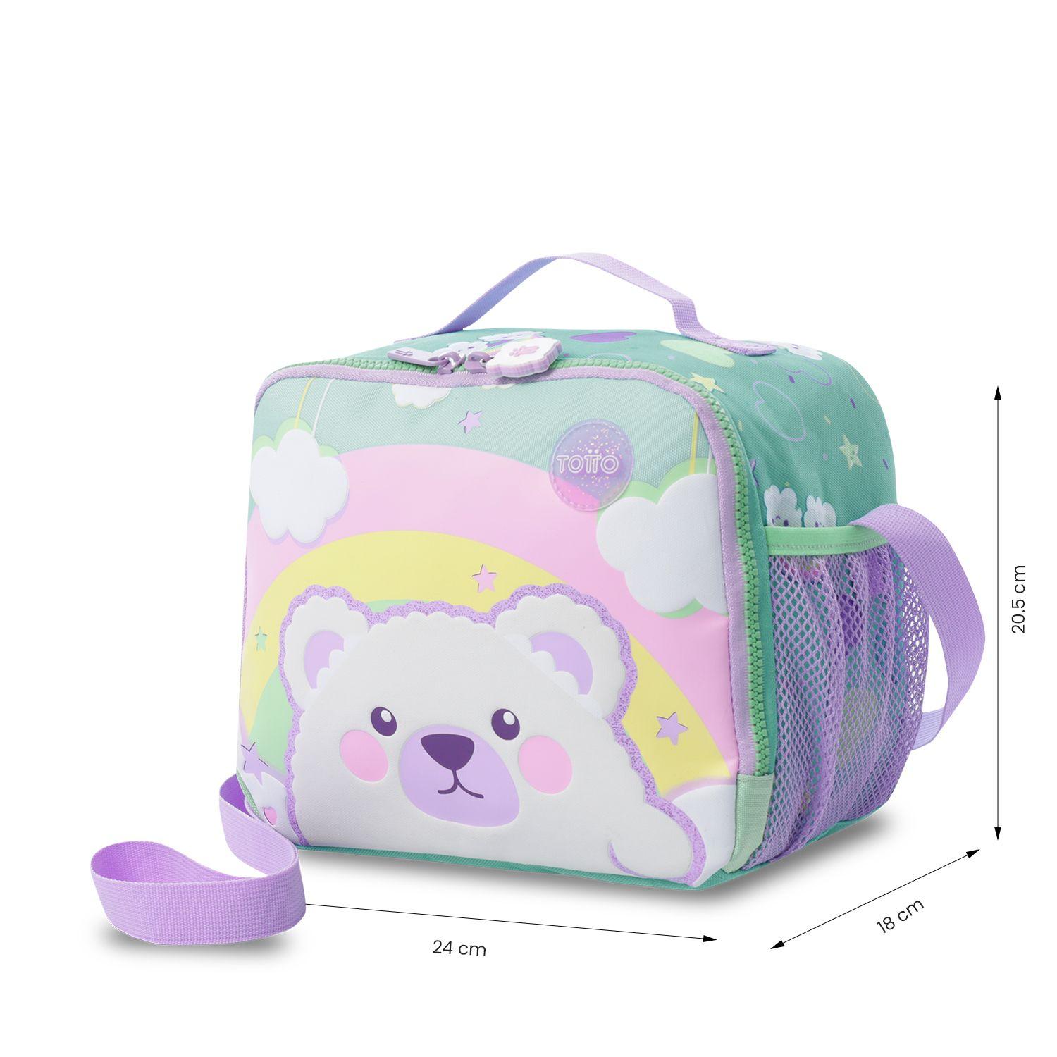 Lonchera Térmica Escolar Niña Little Magic Grande Azul Totto-3