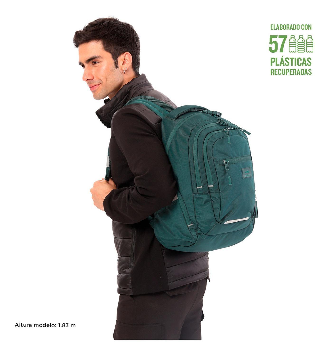 Mochila Ejecutiva Hombre Totto Eufrates Bistro Green-1