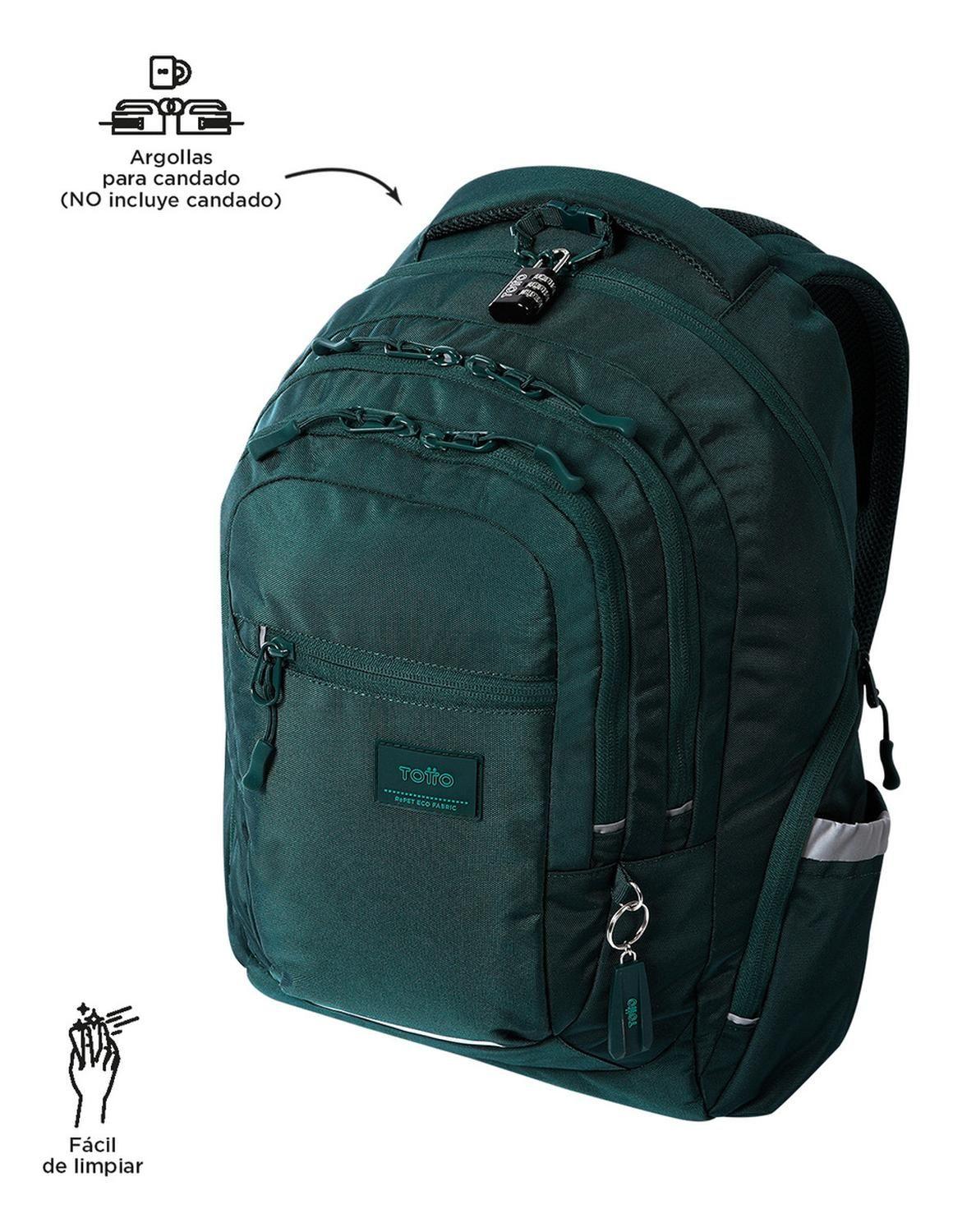 Mochila Ejecutiva Hombre Totto Eufrates Bistro Green-8