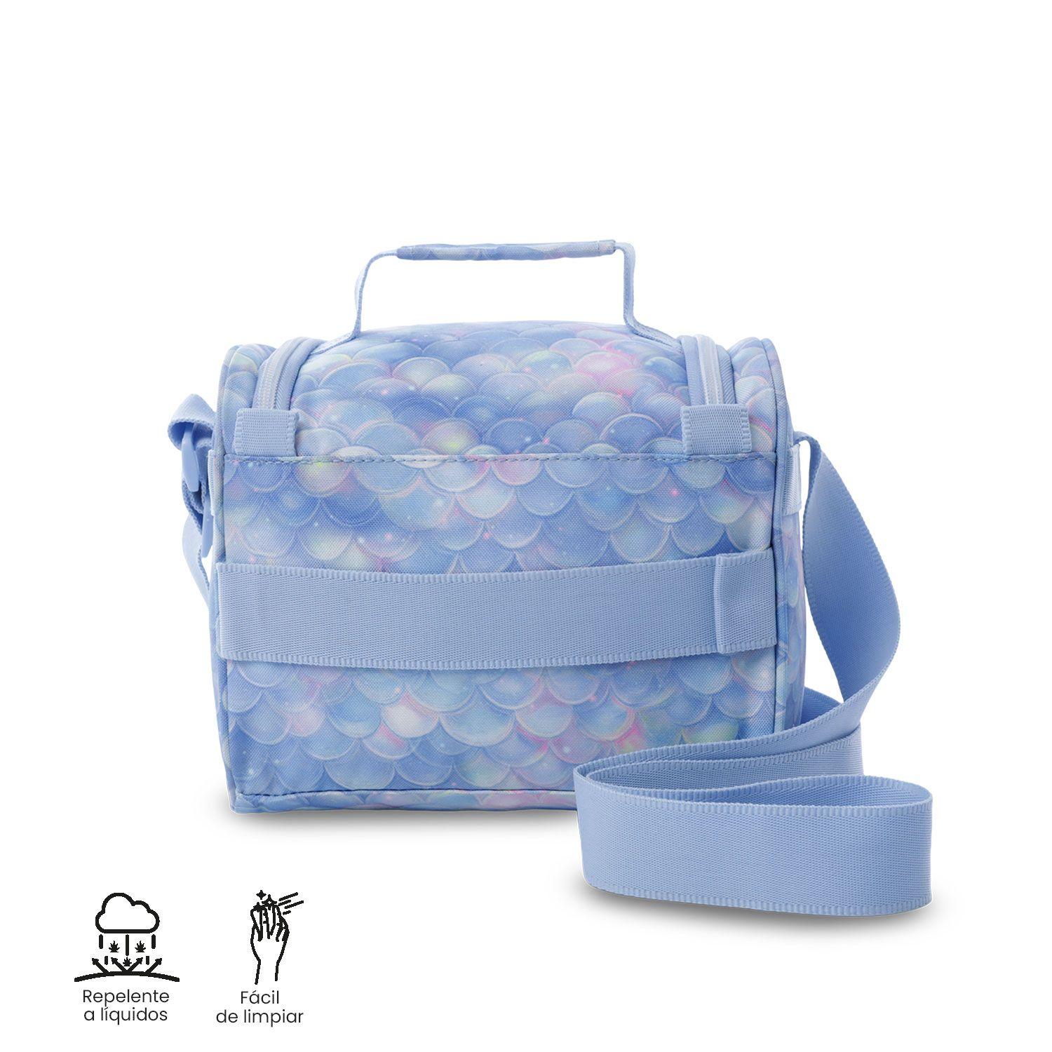 Lonchera Térmica Mujer Pizarra Mediana Azul Totto-4