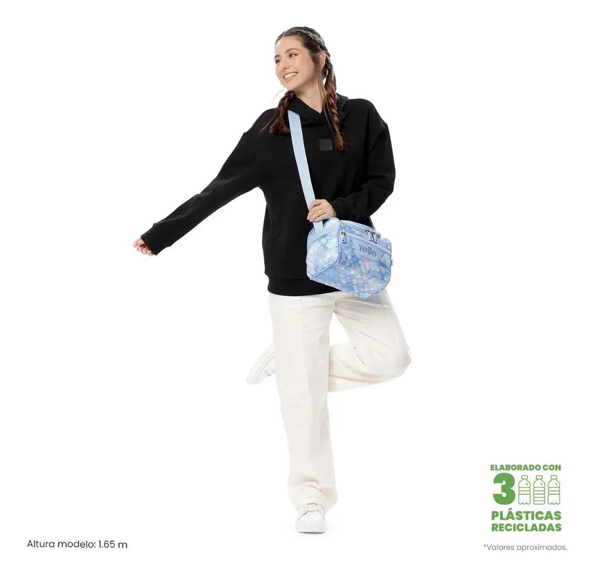 Lonchera Térmica Para Mujer Pizarra Mediano Azul-1
