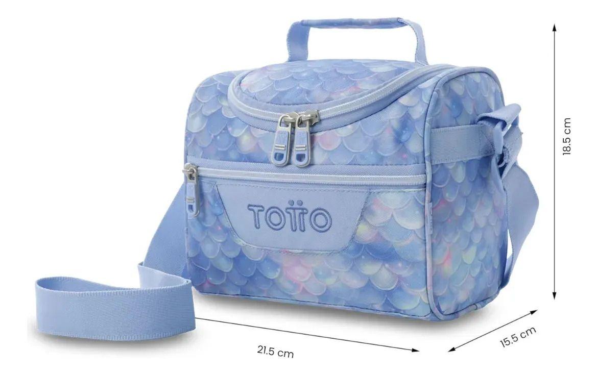 Lonchera Térmica Para Mujer Pizarra Mediano Azul-3