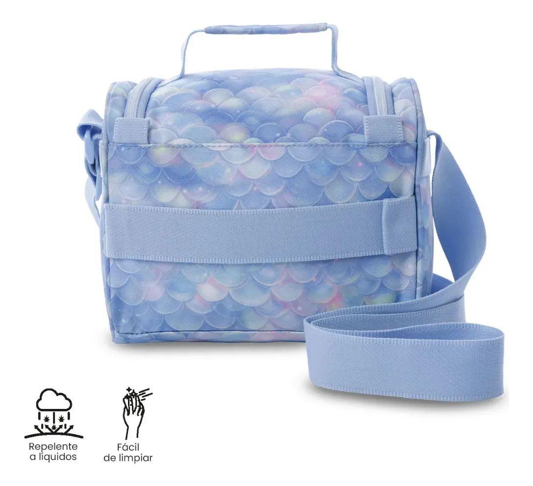 Lonchera Térmica Para Mujer Pizarra Mediano Azul-4
