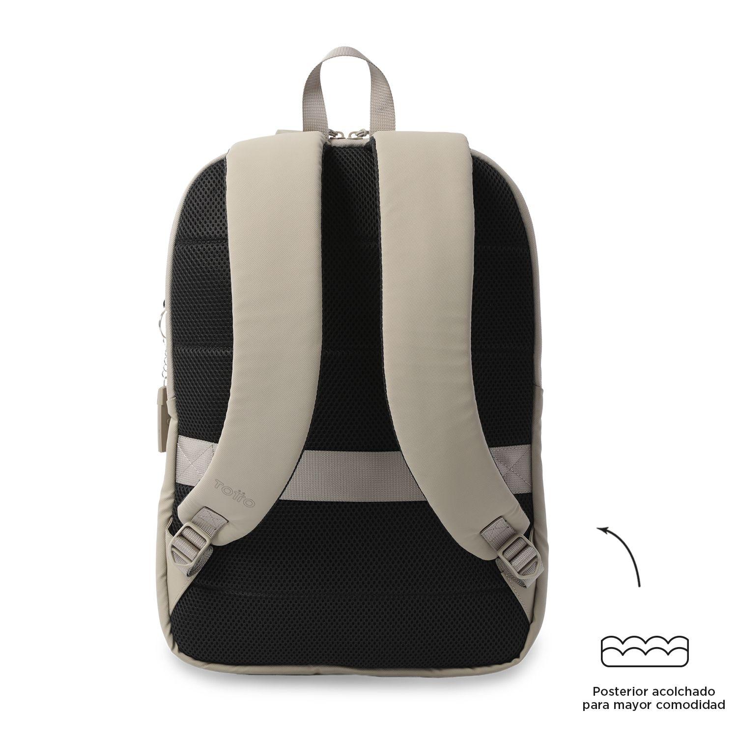 Mochila Ejecutivo Porta PC 14" Vania Café-3