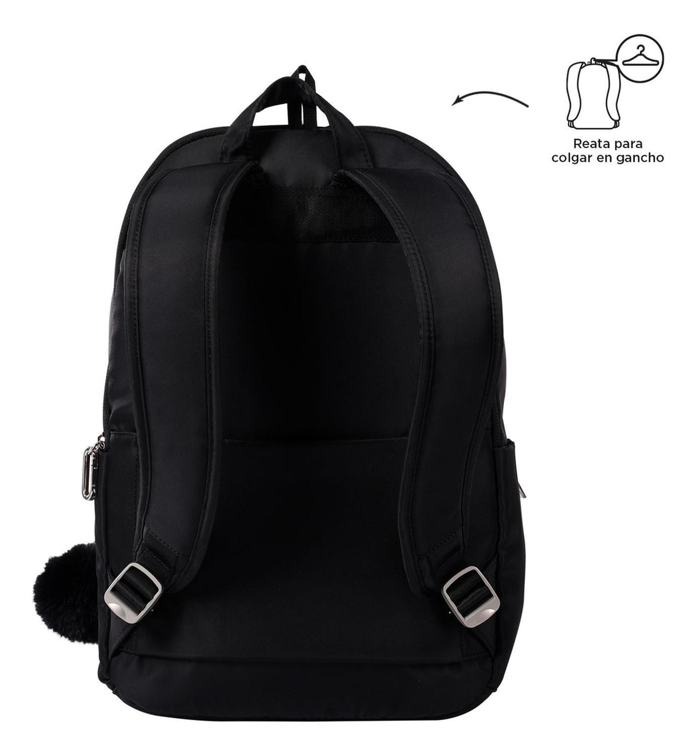 Mochila Ejecutiva Mujer Totto Adelaide 3 2.0 Negro/black-3