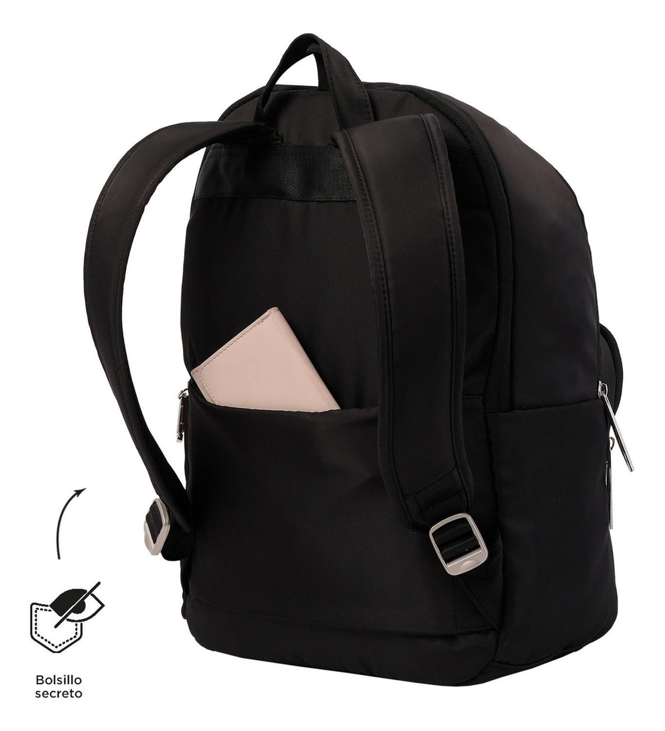 Mochila Ejecutiva Mujer Totto Adelaide 3 2.0 Negro/black-7