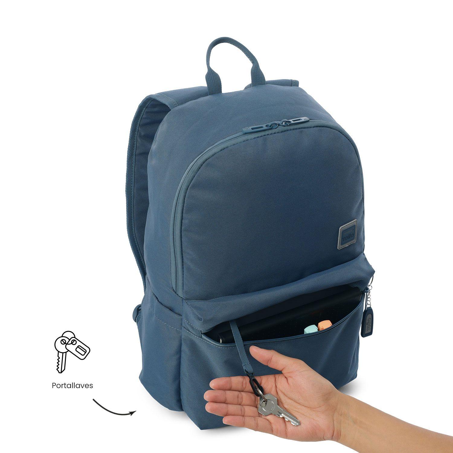Mochila Universitaria Dragonar Porta Notebook 15" Azul-4