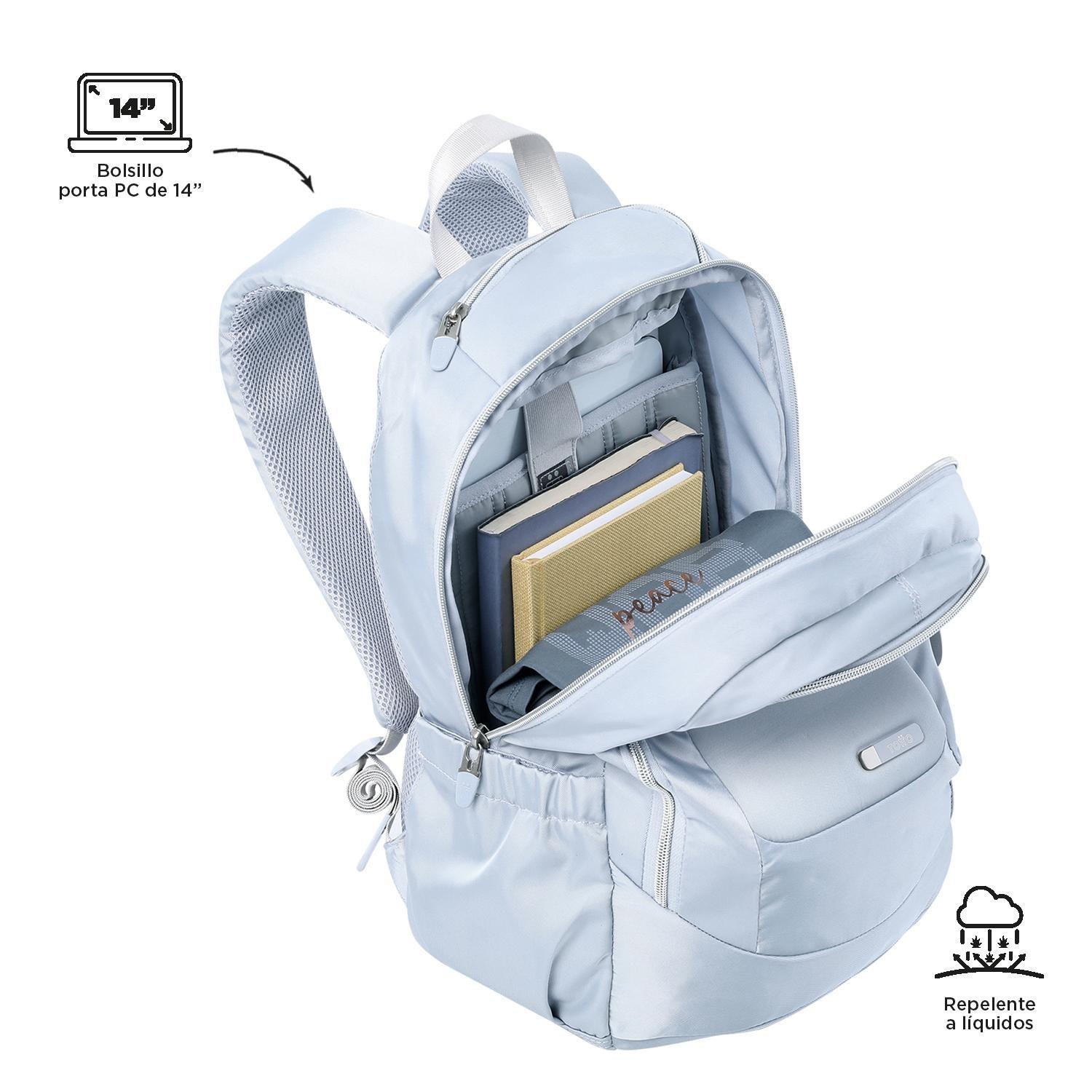 Mochila Notebook 14" Goctal Twill 2.0 Azul Mujer-4