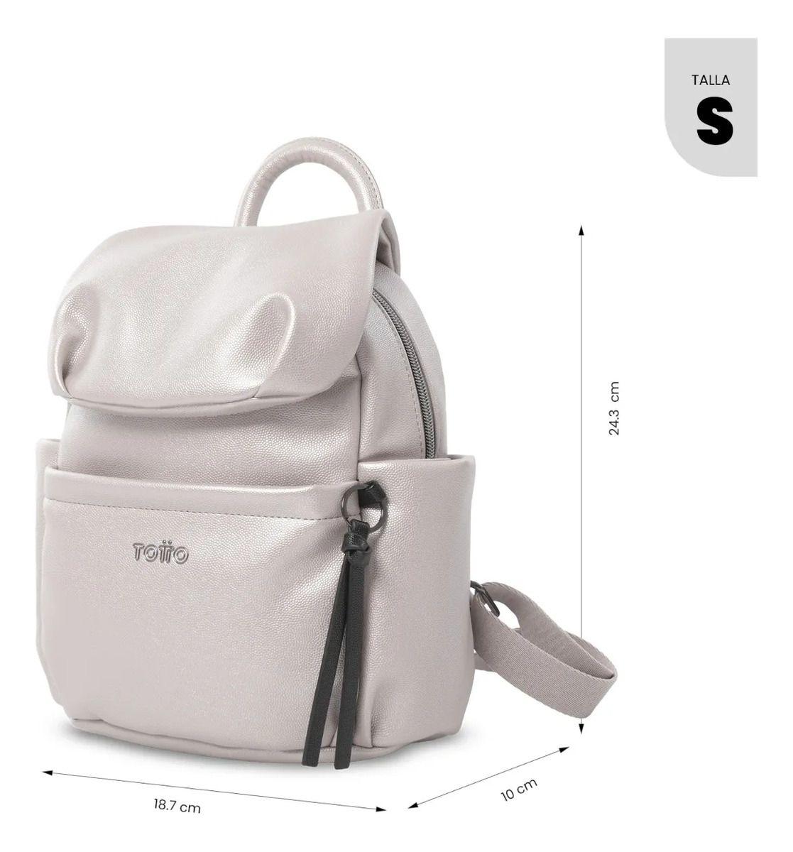 Bolso Pequeño Para Mujer Soul Tipo Mochila Beige/negro-2
