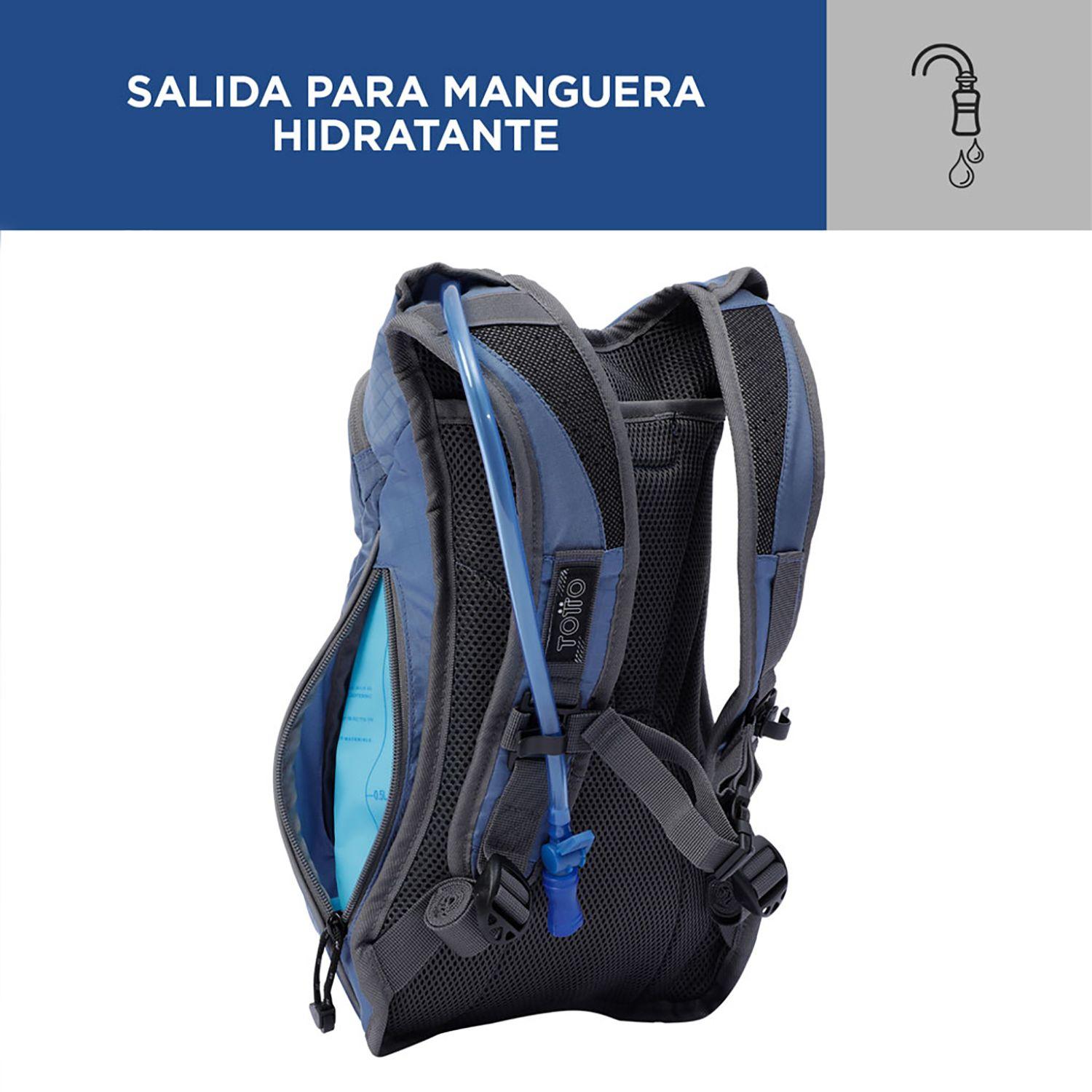Mochila Outdoor Totto Tera Mediana Azul-3