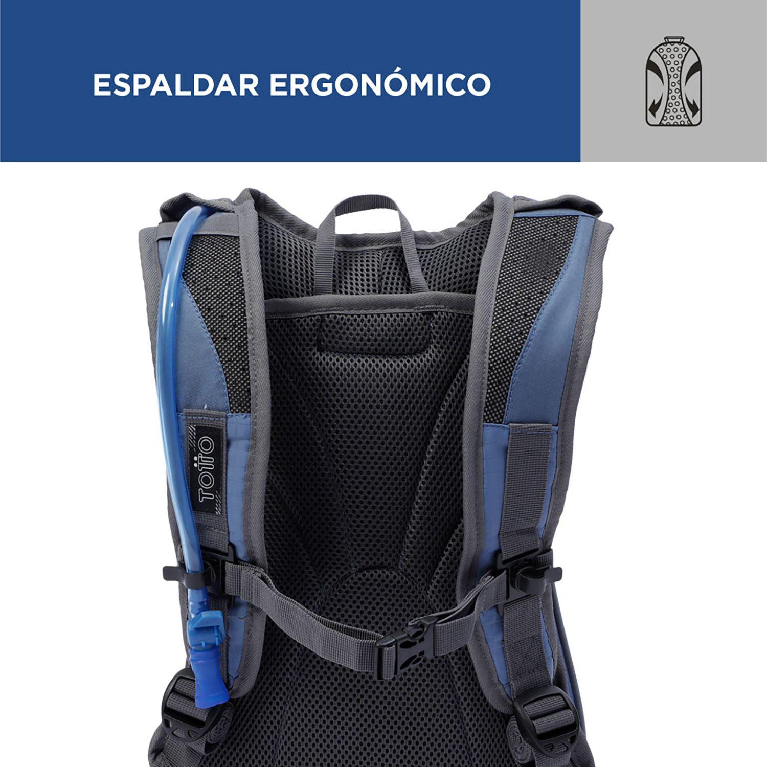 Mochila Outdoor Totto Tera Mediana Azul-4