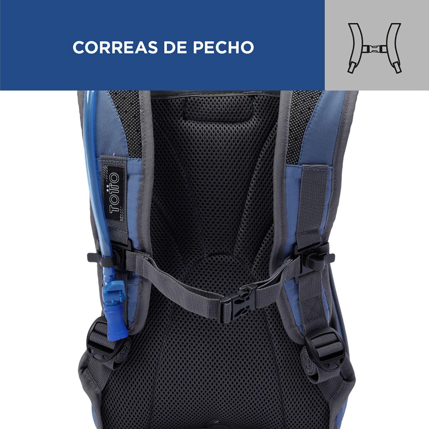 Mochila Outdoor Totto Tera Mediana Azul-5