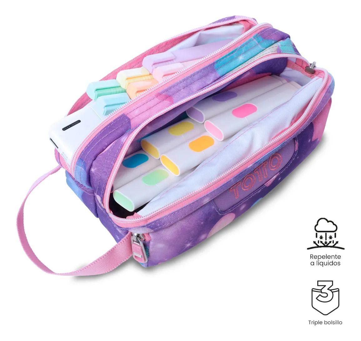 Estuche Multiuso Agapec Grande Rosada Mujer-3