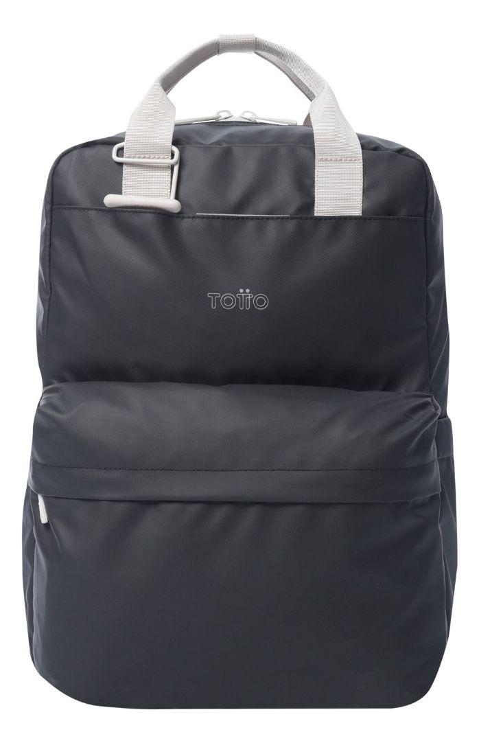 Mochila Totto Billy Mediana Negro PC 14" Mujer-0