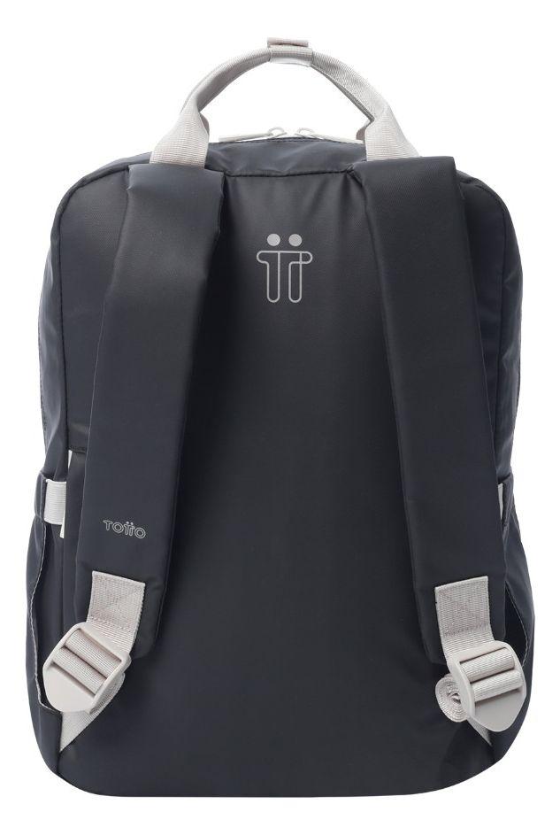 Mochila Totto Billy Mediana Negro PC 14" Mujer-2