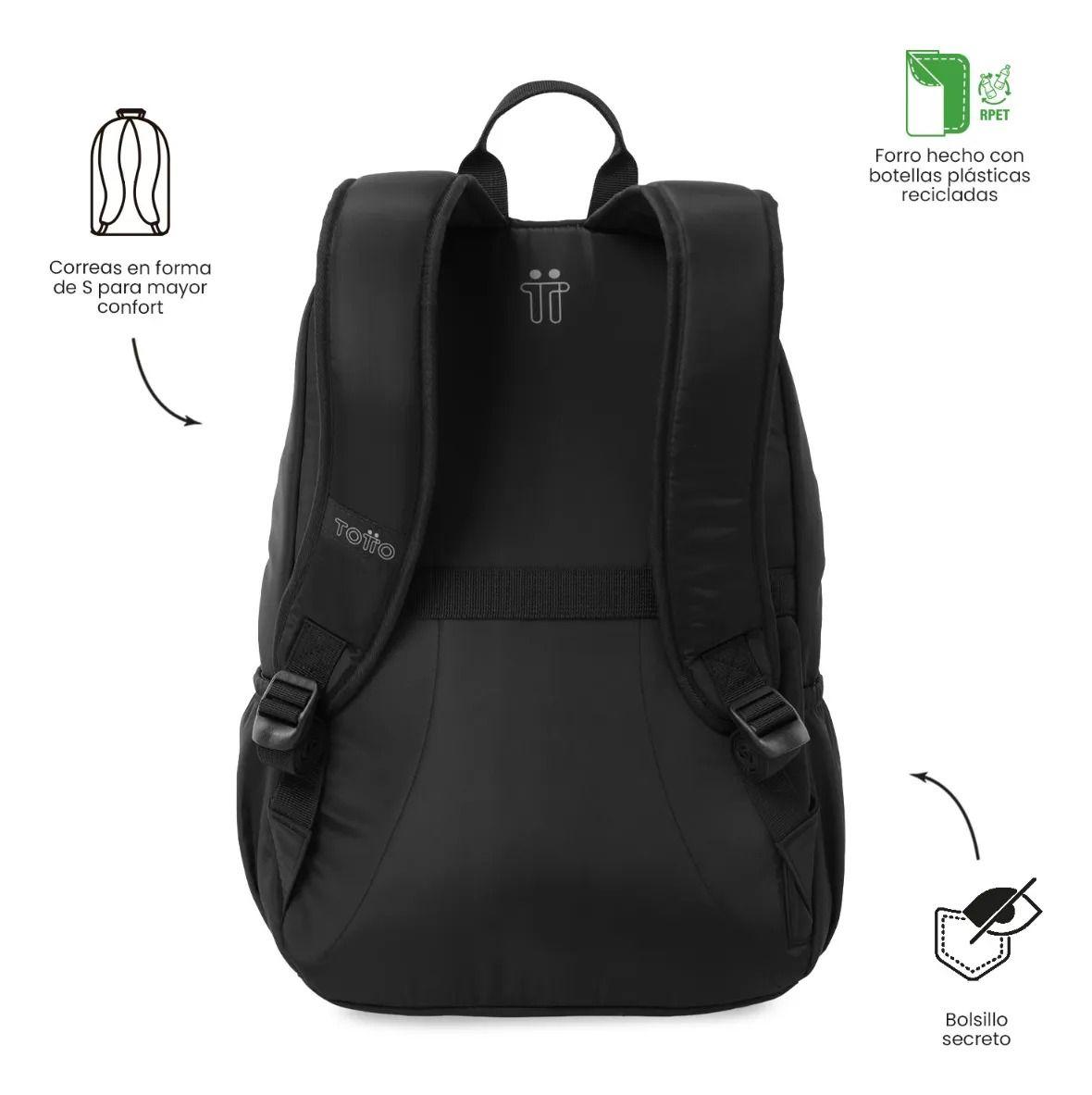 Mochila Para Oficina Pc 13  Aynatto 2.0 Mediano Negro-3