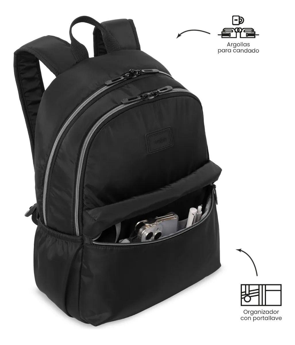 Mochila Para Oficina Pc 13  Aynatto 2.0 Mediano Negro-5