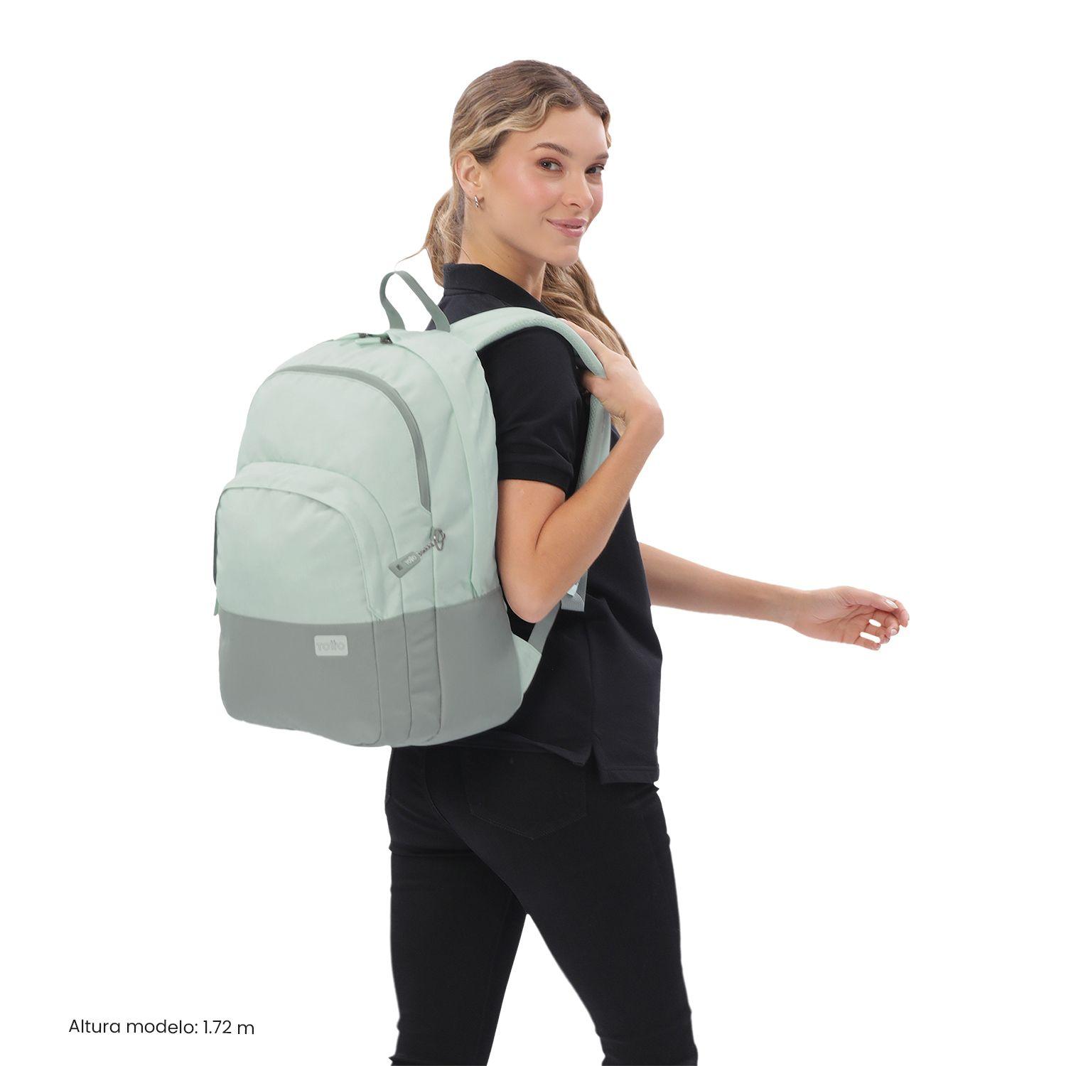 Mochila Universitario  Toluca 2.0 Porta PC 16" Verde-1