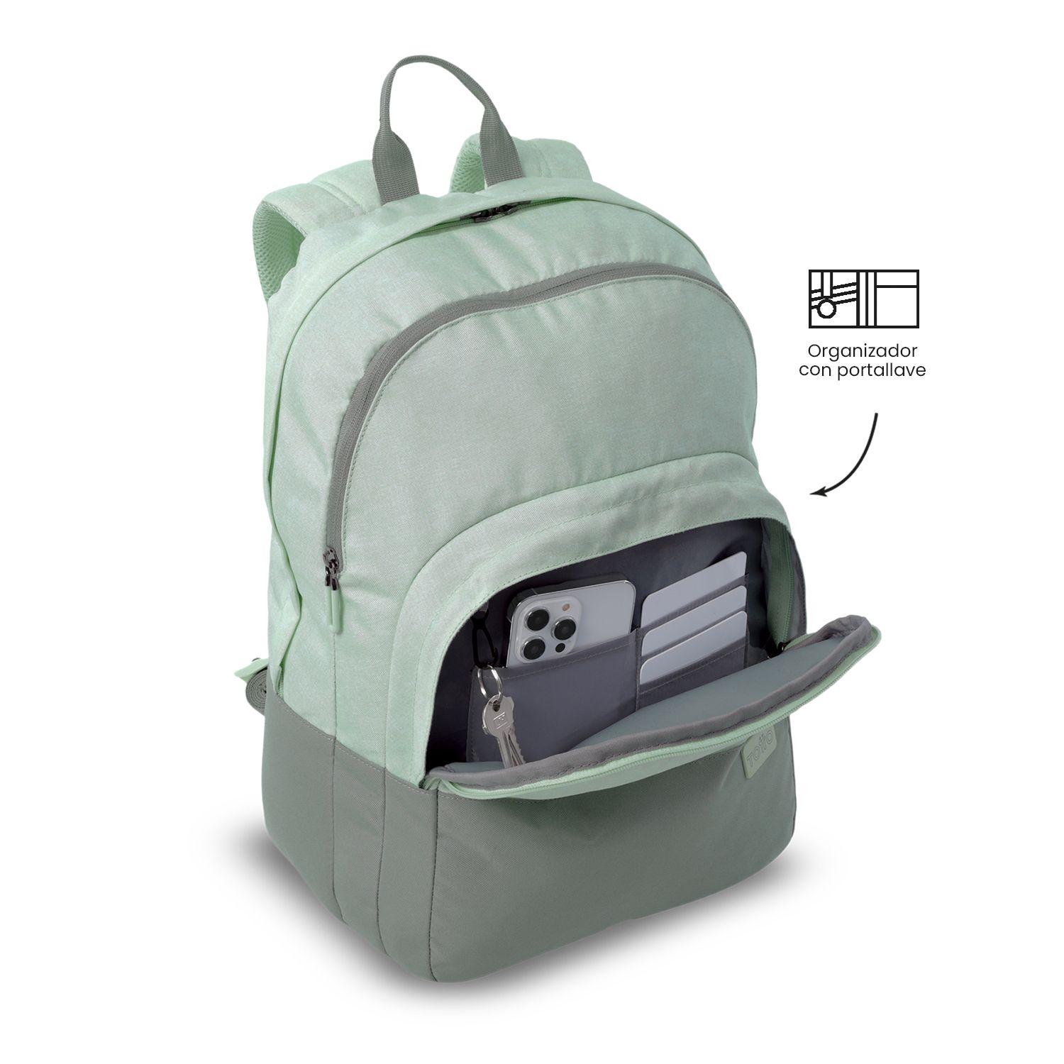 Mochila Universitario  Toluca 2.0 Porta PC 16" Verde-5