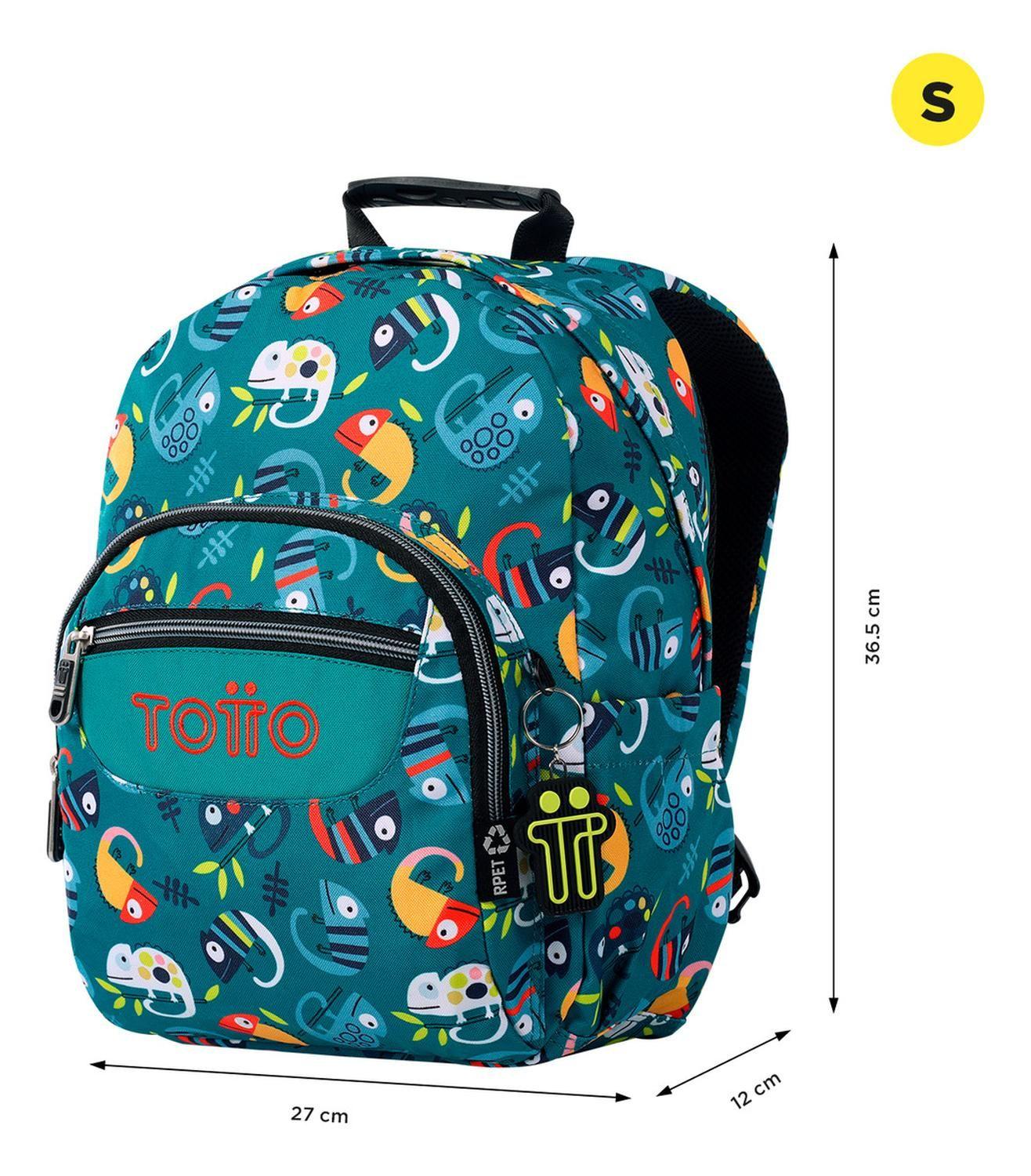 Mochila Escolar Totto Tempera Rpet Verde Egreth-2
