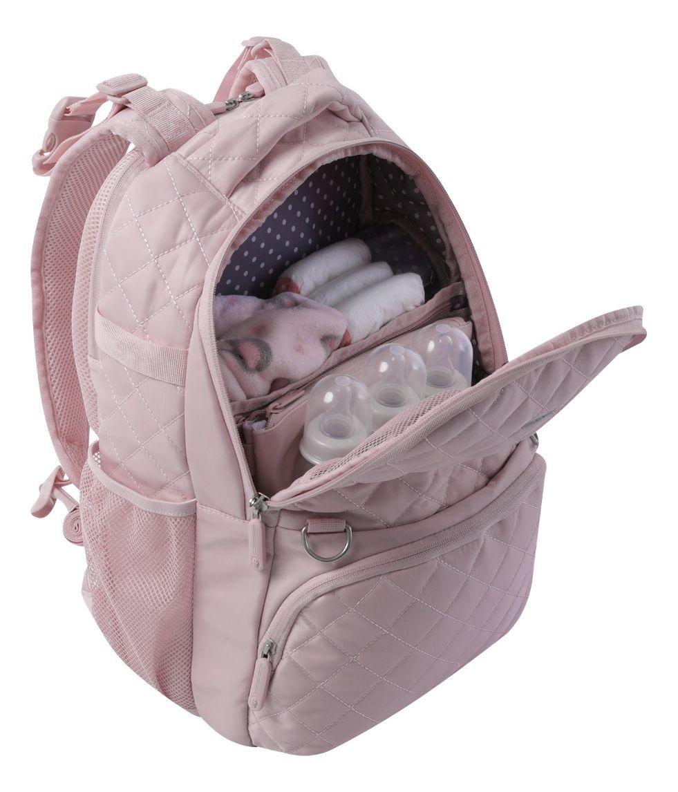 Mochila Maternal Babybao Totto Pañalera Grande Rosado Mujer-5