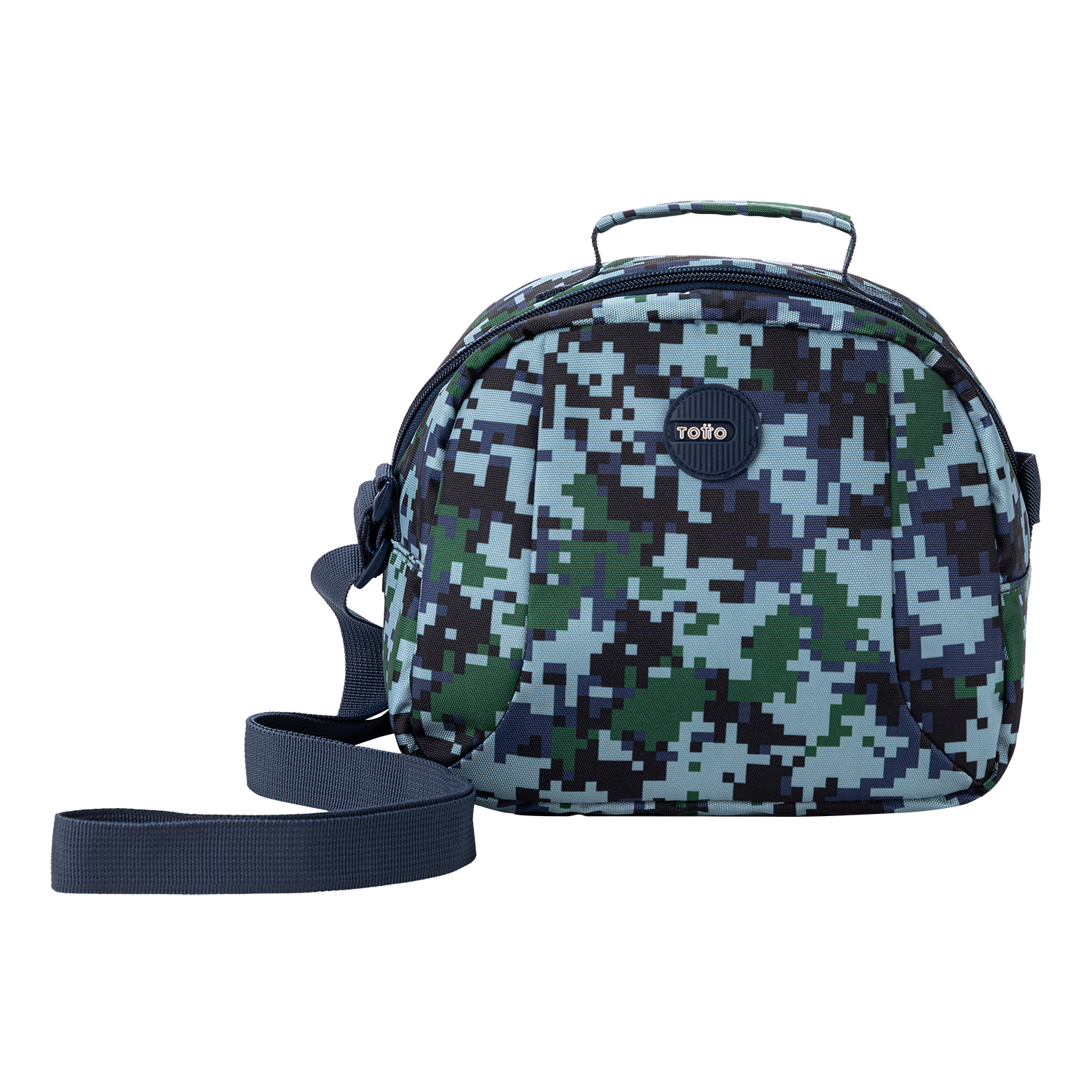 Kit Escolar Totto: Mochila + Estuche + Lonchera Resistente Azul-2