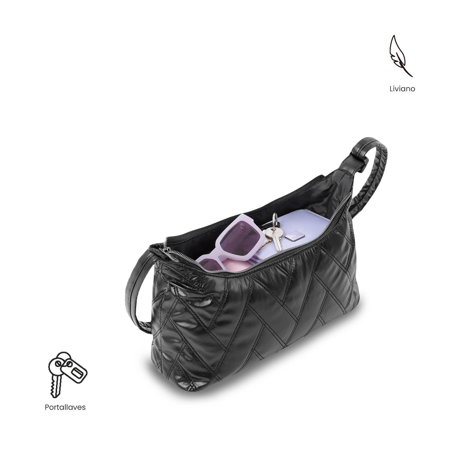 Bolso para Mujer Savanha tipo Crossbody Pequeño Negro-4