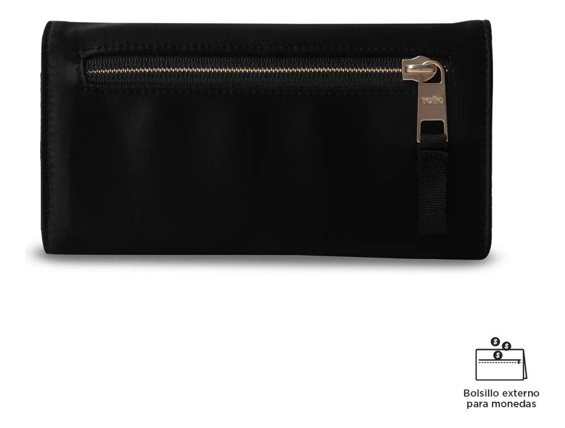 Billetera Mujer Bel Grande Con Rfid Blocker Negra-4