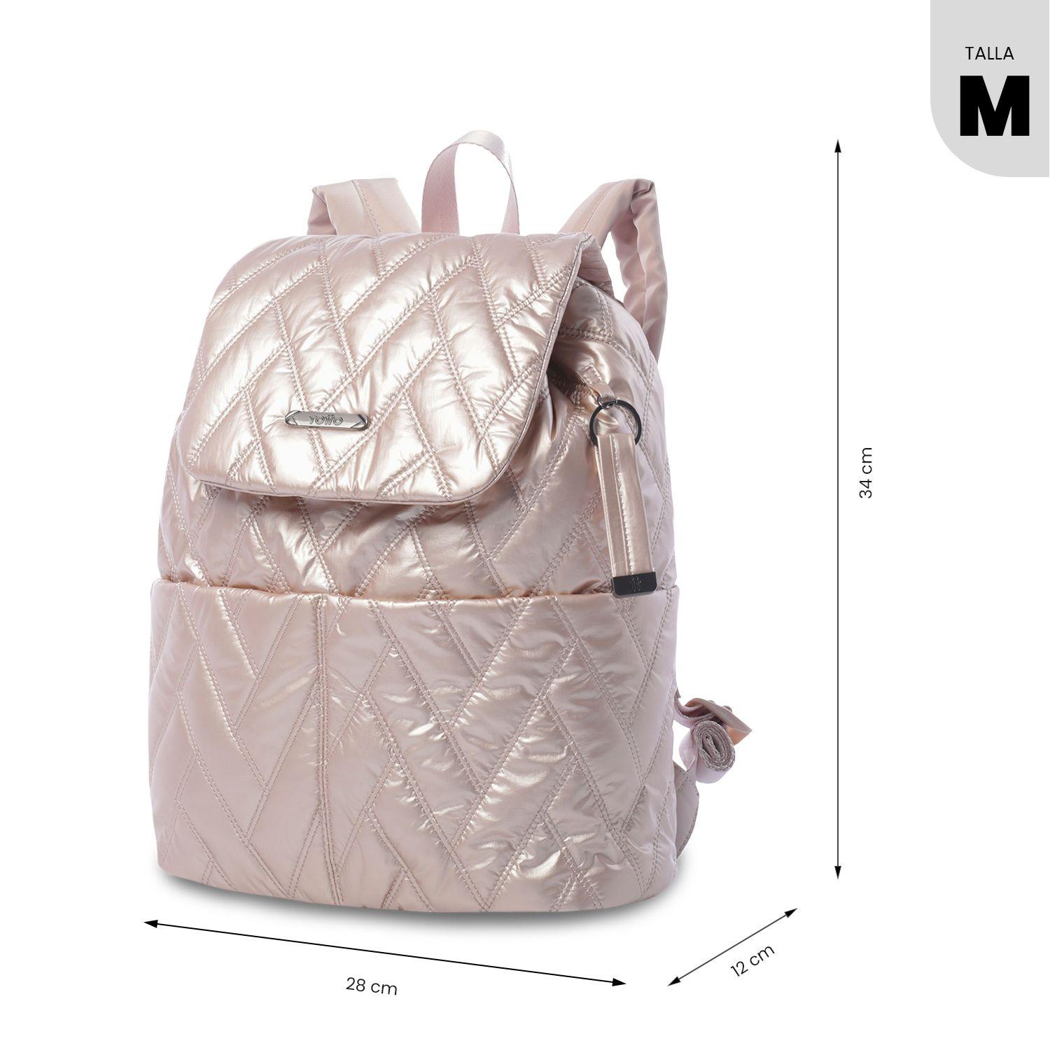 Mochila Universitario Savanha Porta PC 13" Beige Mujer-2