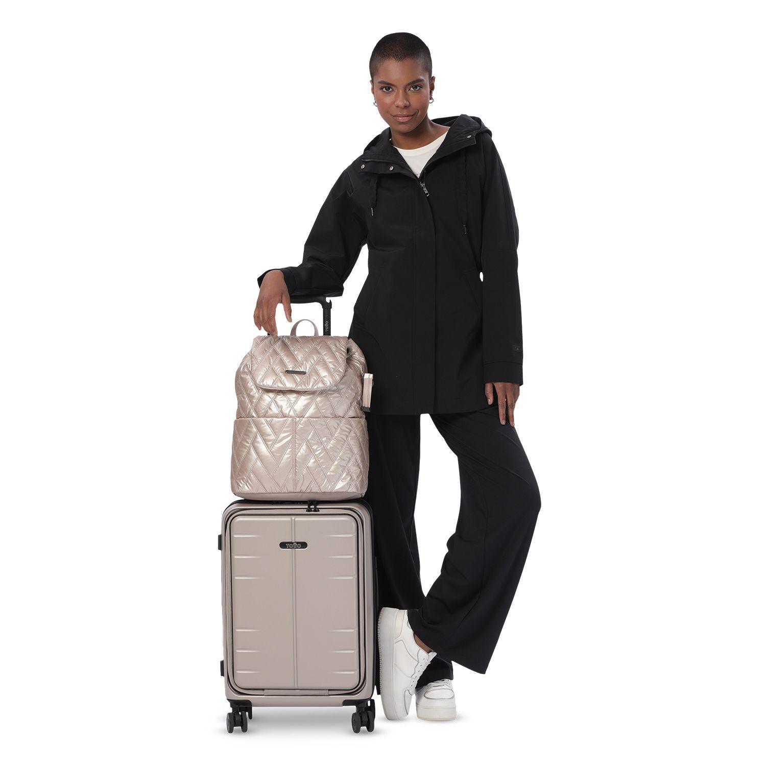 Mochila Universitario Savanha Porta PC 13" Beige Mujer-6