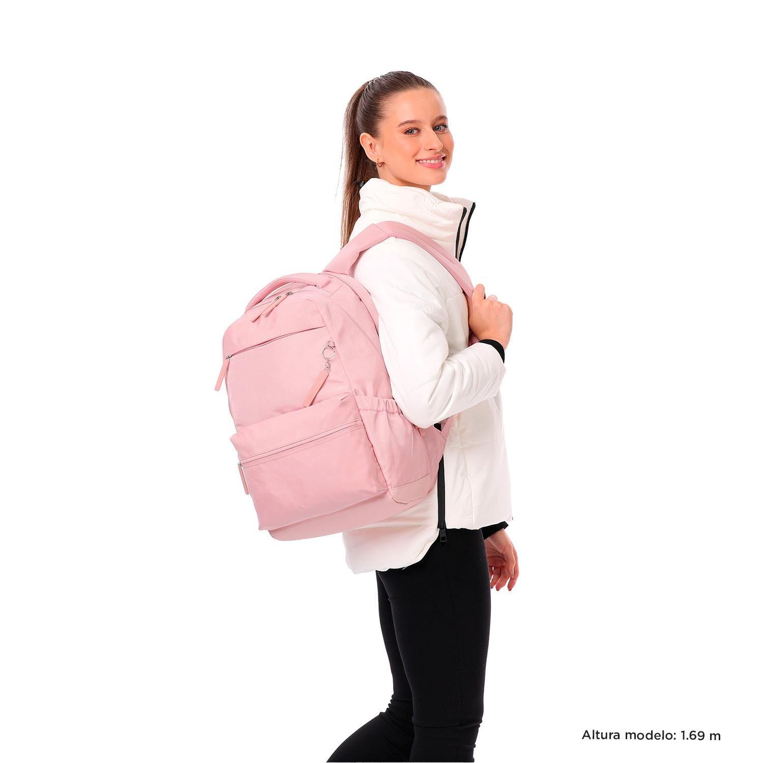 Mochila Urbana Comfort Rosado Mujer-1