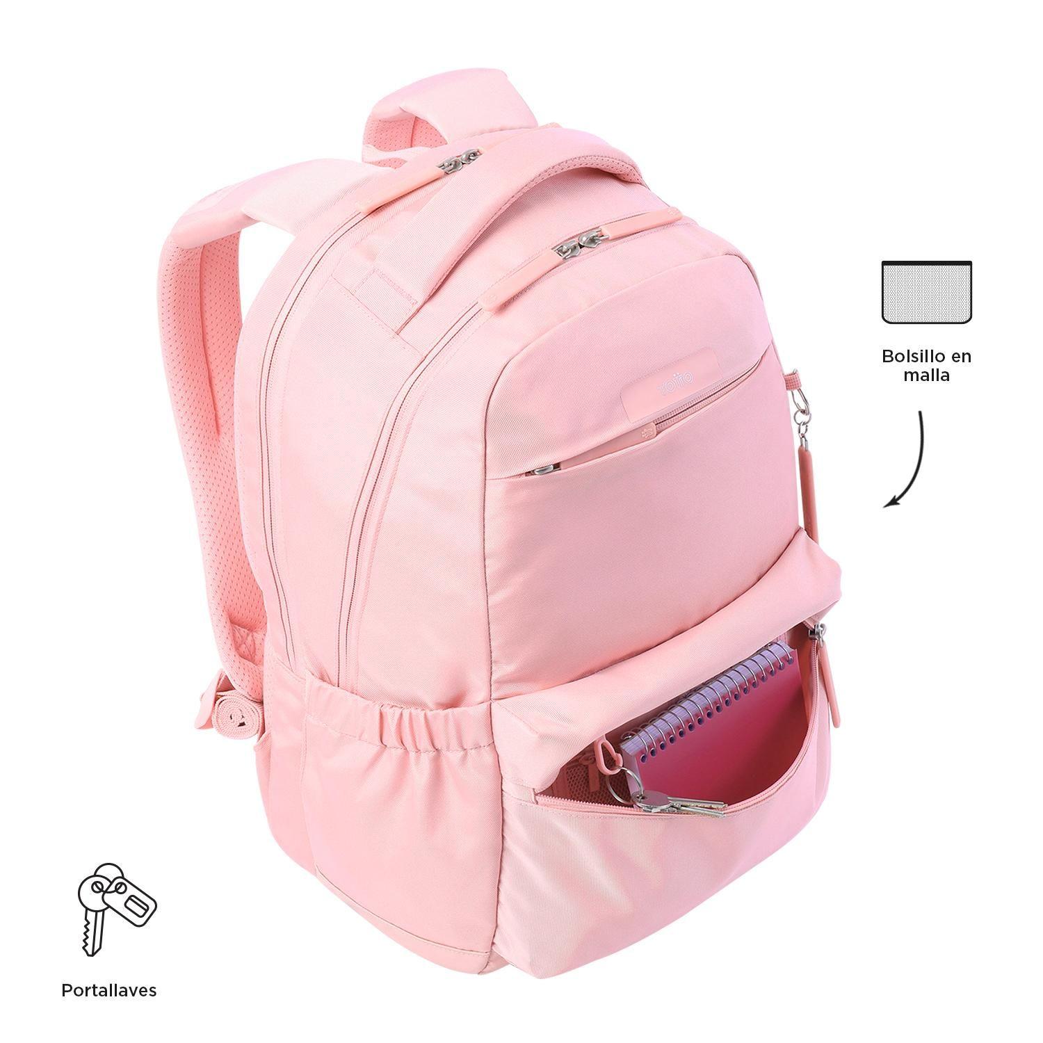 Mochila Urbana Comfort Rosado Mujer-5