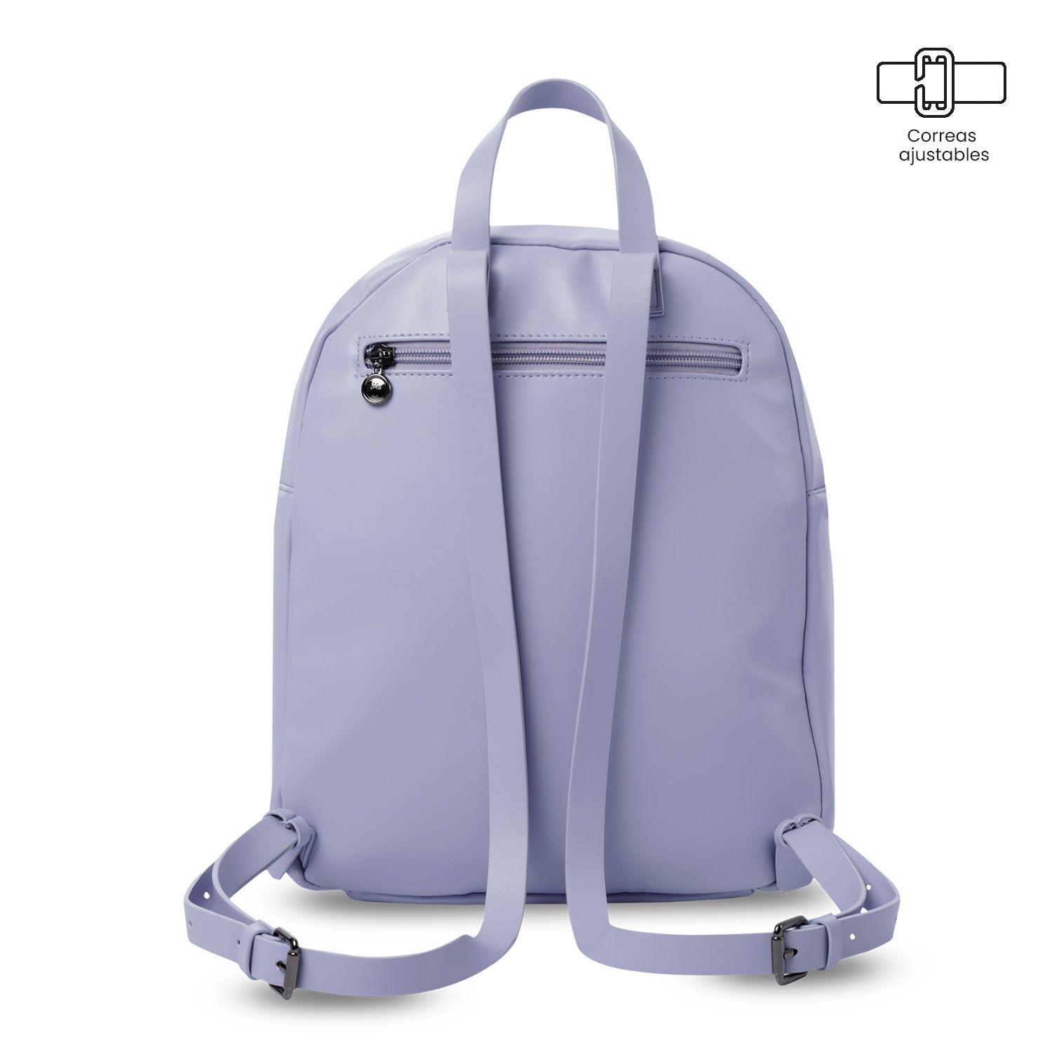 Mochila Universitaria Style 2 Morada Mujer Totto-3
