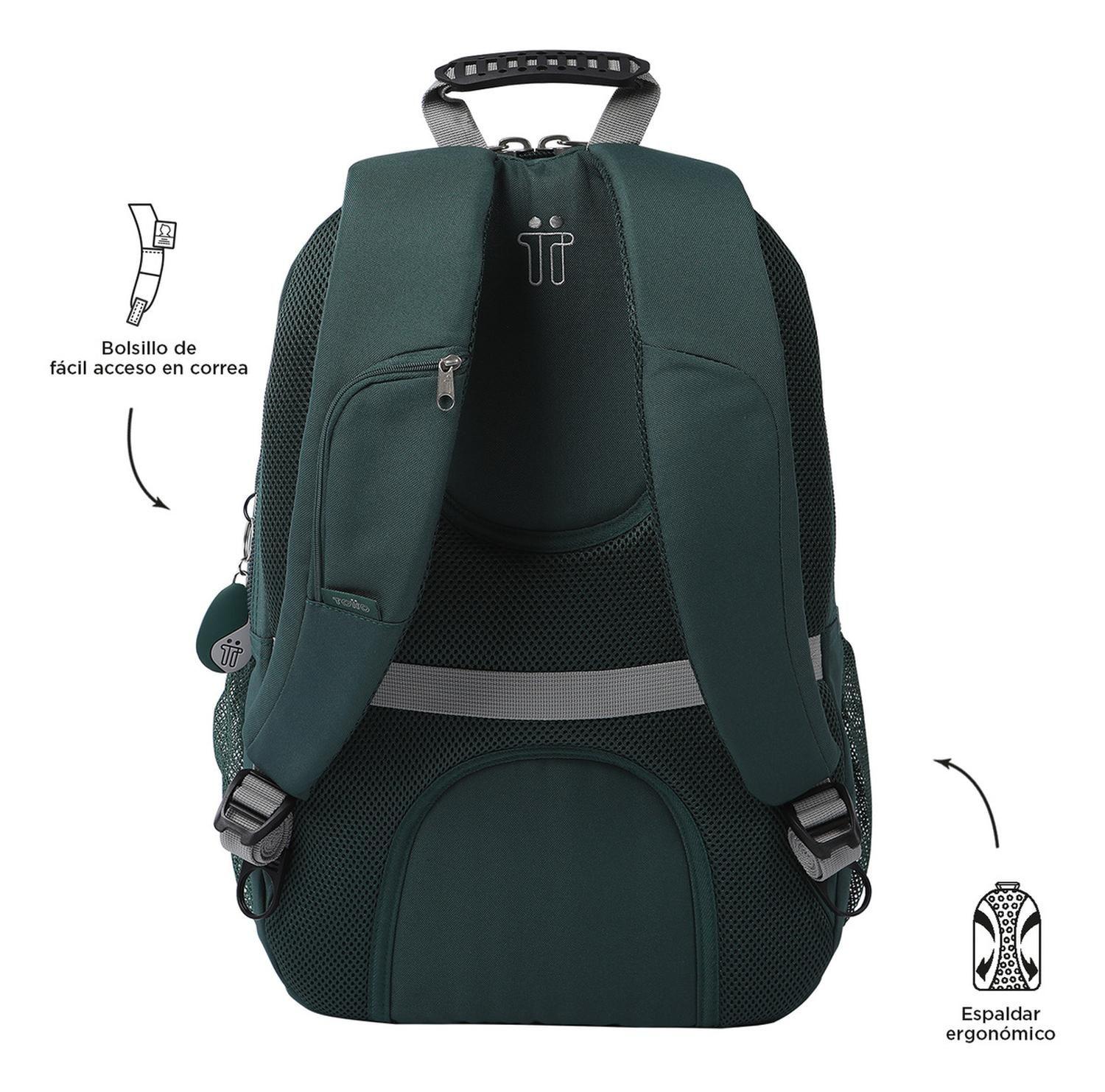Mochila Ejecutiva Hombre Totto Krimmler Verde Bistro Green-3