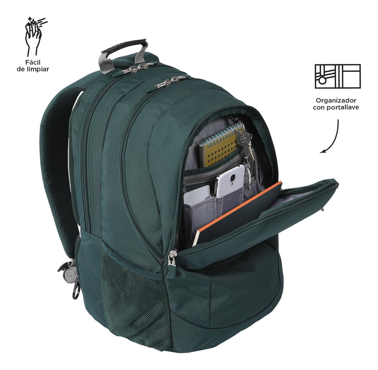 Mochila Ejecutiva Hombre Totto Krimmler Verde Bistro Green-5