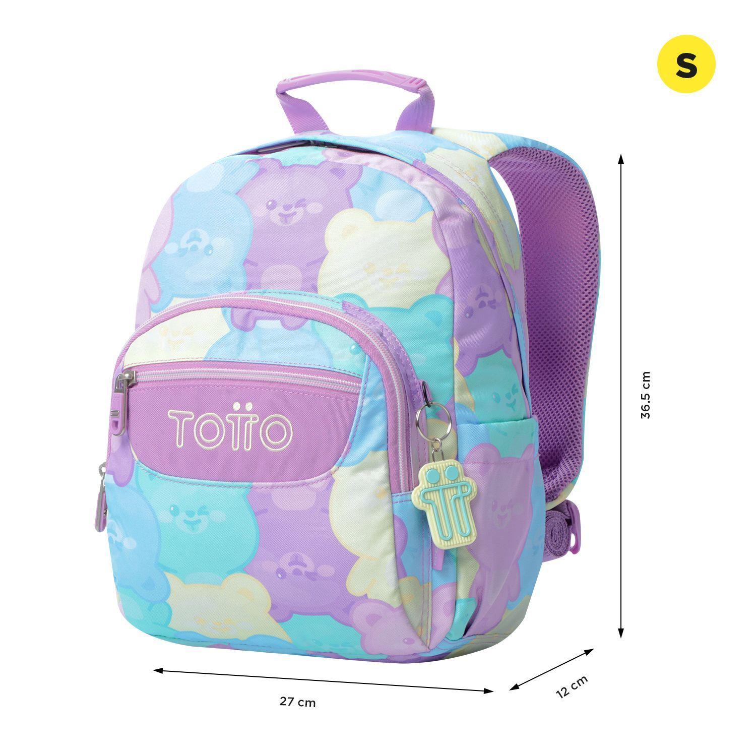 Mochila Escolar Juvenil Para Niña Tempera Verde Totto-2