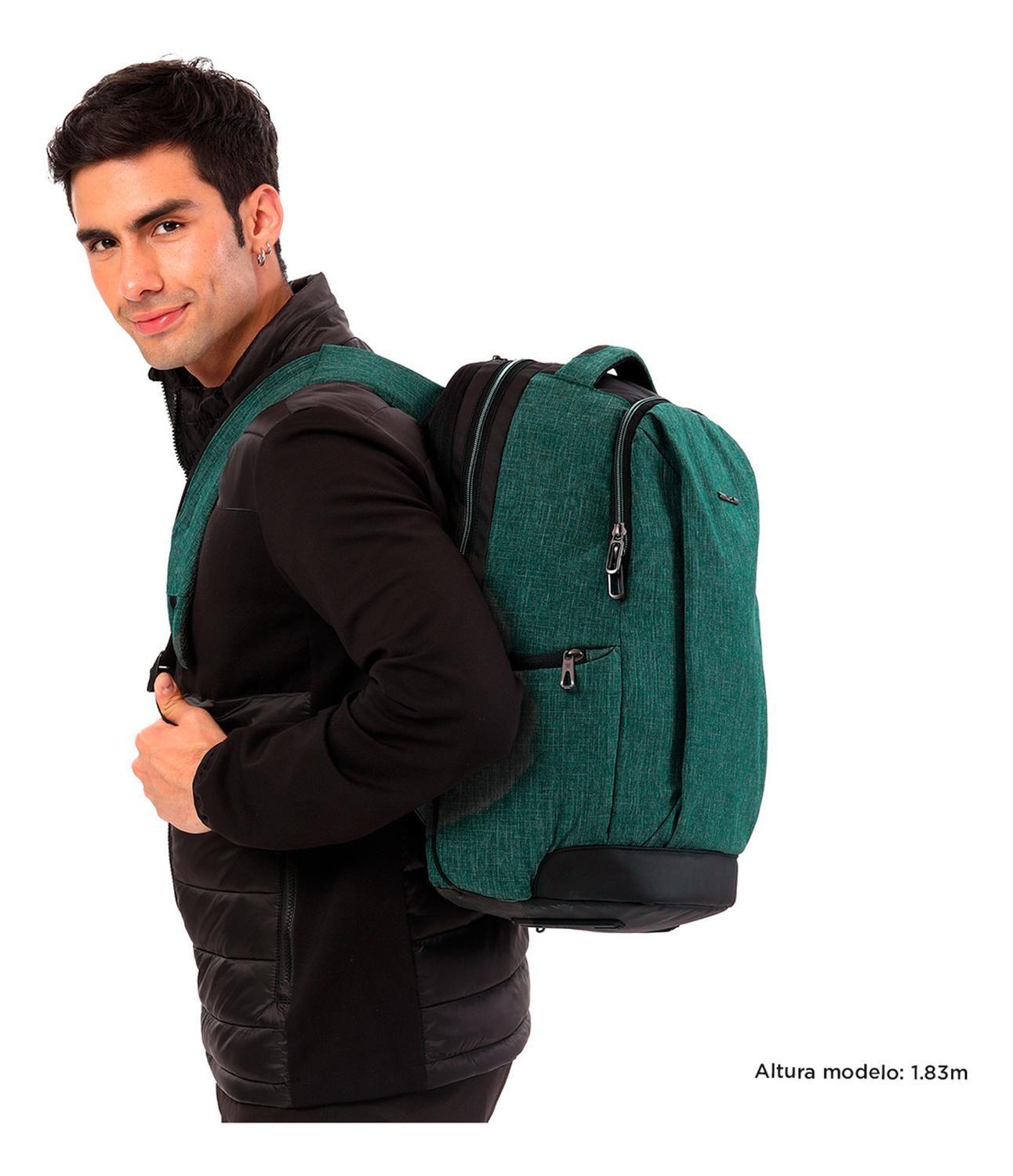 Mochila Ejecutiva Hombre Totto Hexa Xl Verde Bistro Green-1