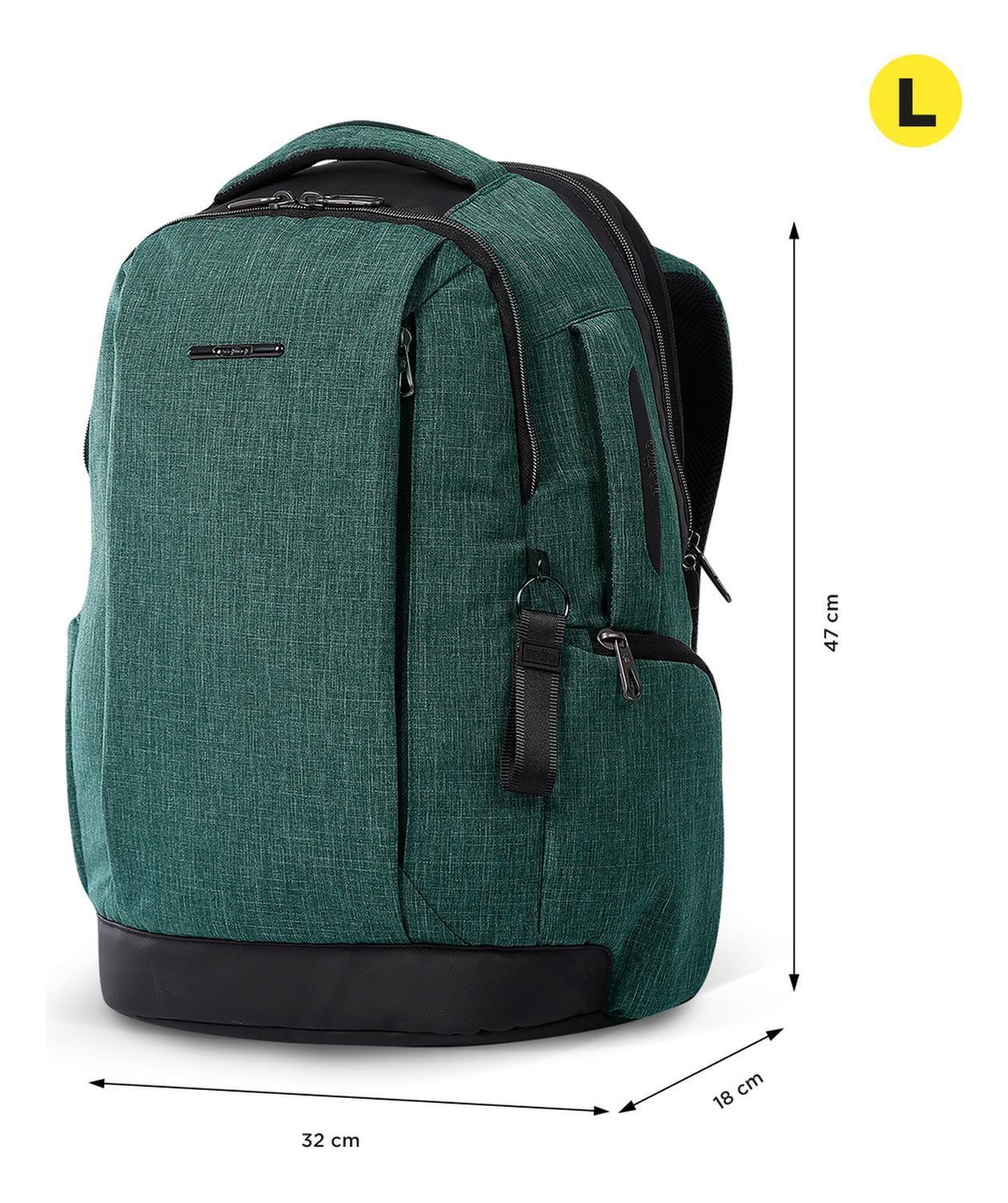 Mochila Ejecutiva Hombre Totto Hexa Xl Verde Bistro Green-2