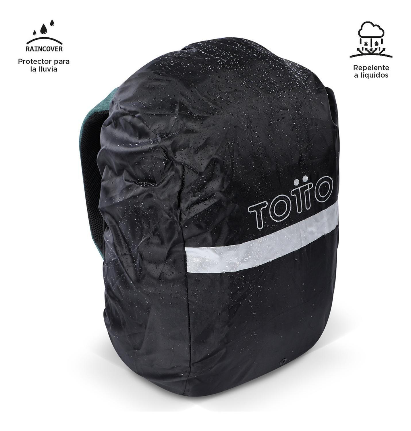 Mochila Ejecutiva Hombre Totto Hexa Xl Verde Bistro Green-7