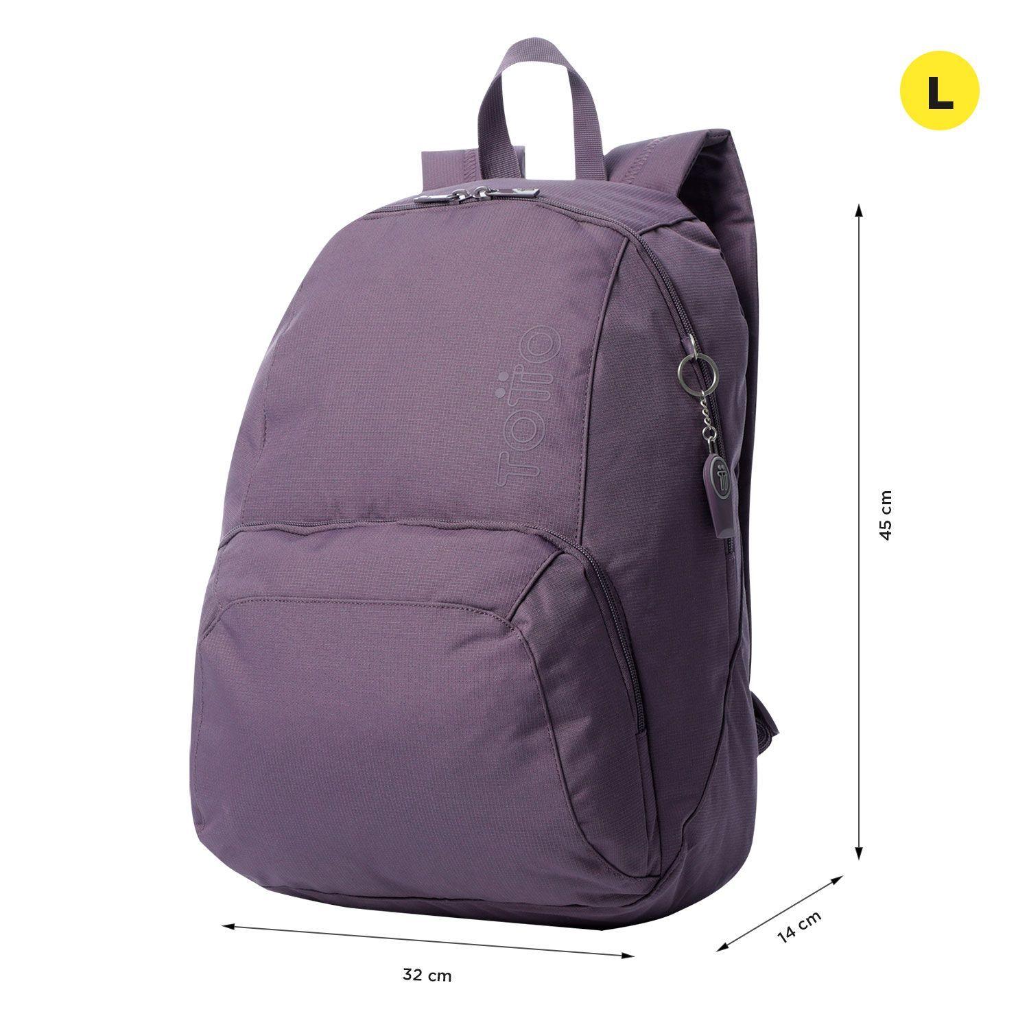 Mochila Universitaria Ometto Morado Mujer Totto-2