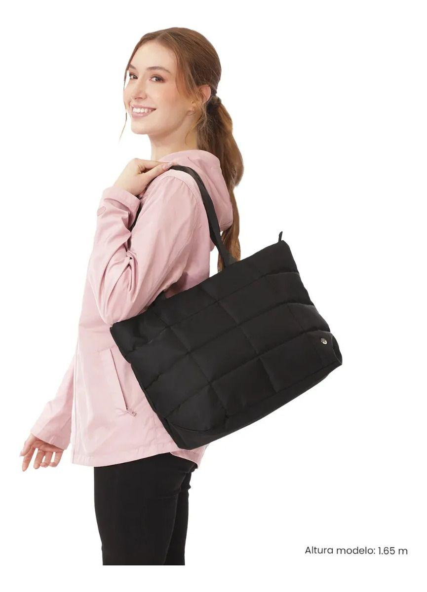 Tote Bag Para Mujer Freya Mediano Negro-1